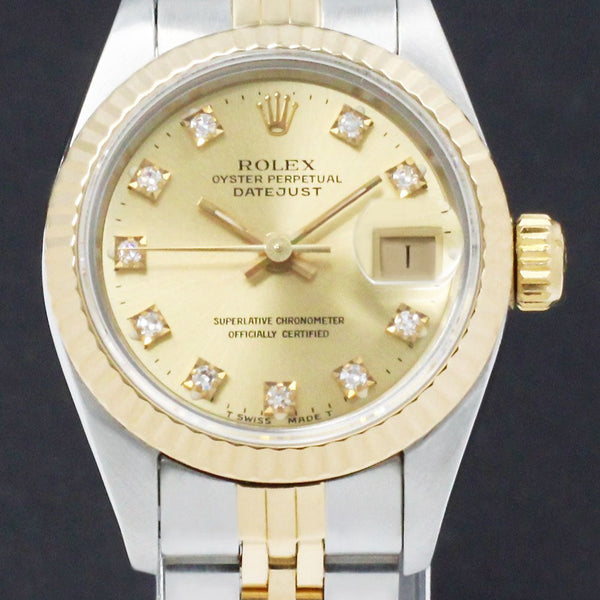 Rolex Lady-Datejust 69173G - 1991 - Rolex horloge - Rolex kopen - Rolex dames horloge - Trophies Watches