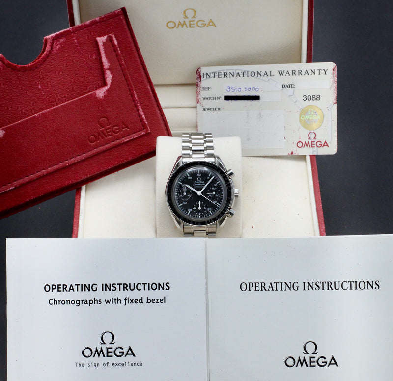 Omega Speedmaster Reduced 3510.50.00 - 1998 - Omega horloge - Omega kopen - Omega heren horloge - Trophies Watches