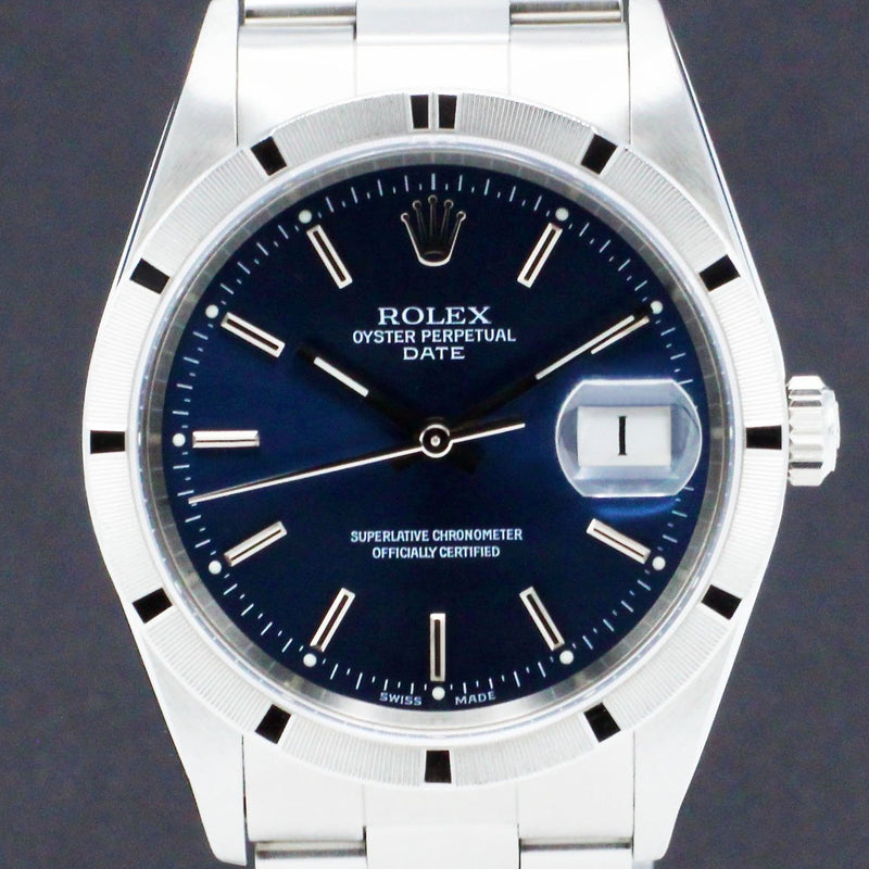 Rolex Oyster Perpetual Date 15210 - 2002 - Rolex horloge - Rolex kopen - Rolex heren horloge - Trophies Watches