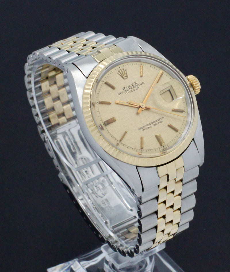 Rolex Datejust 1601 - 1972 - goud/staal - two/tone - Rolex horloge - Rolex kopen - Rolex heren horloge - Trophies Watches