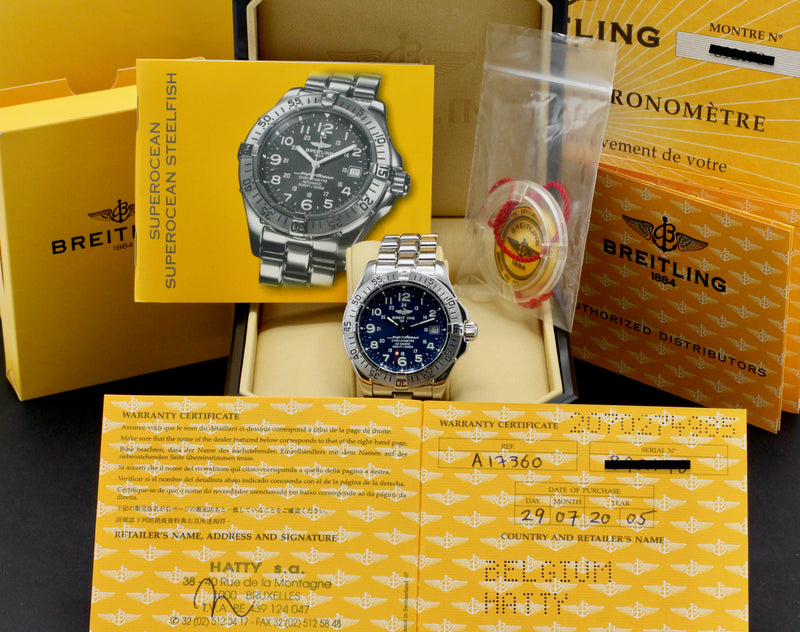 Breitling Superocean A17360 - 2005 - Breitling horloge - Breitling kopen - Breitling heren horloge - Trophies Watches