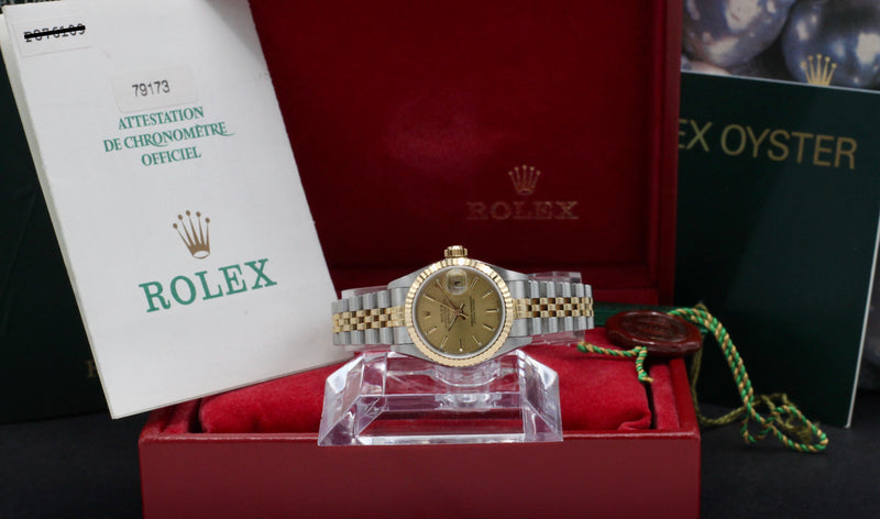 Rolex Lady-Datejust 79173 - 2002 - Rolex horloge - Rolex kopen - Rolex dames horloge - Trophies Watches