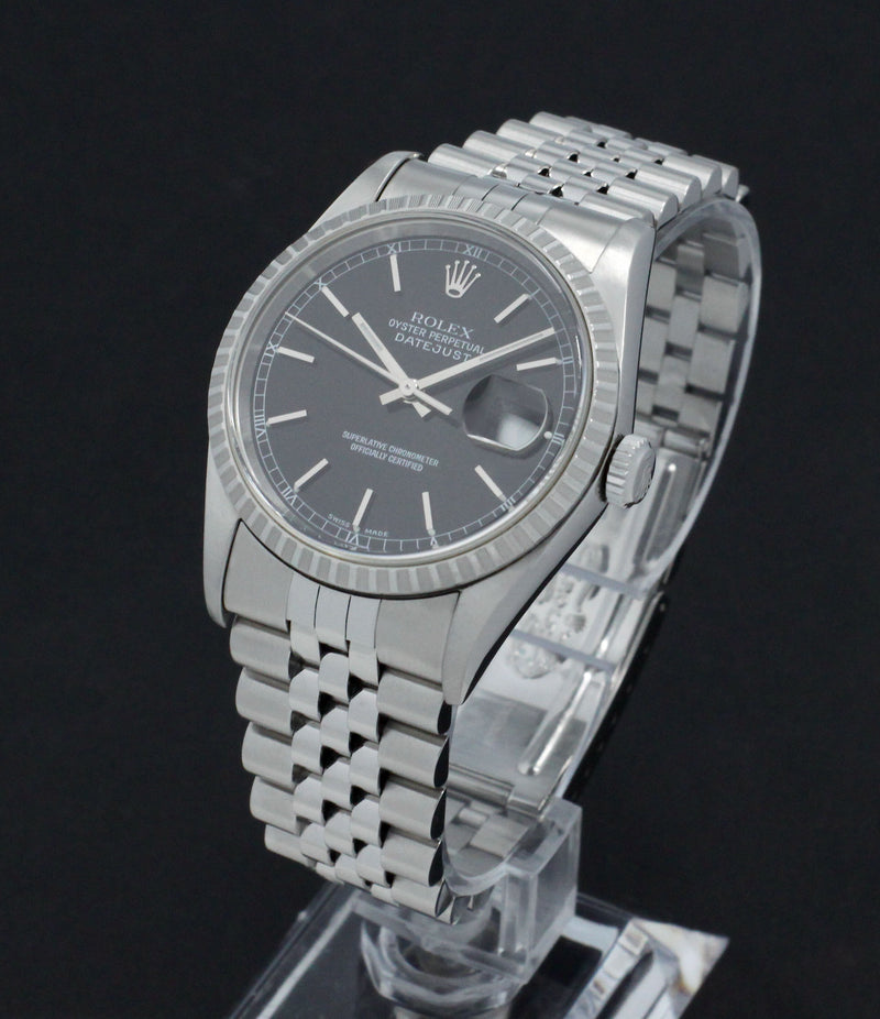 Rolex Datejust 16220 - 2002 - Rolex horloge - Rolex kopen - Rolex heren horloge - Trophies Watches