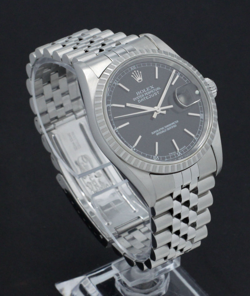 Rolex Datejust 16220 - 2002 - Rolex horloge - Rolex kopen - Rolex heren horloge - Trophies Watches