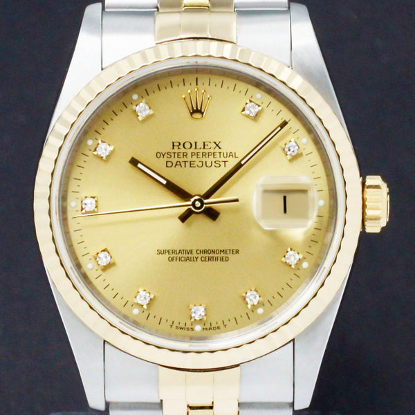 Rolex Datejust 16233G - 1991 - Rolex horloge - Rolex kopen - Rolex heren horloge - Trophies Watches