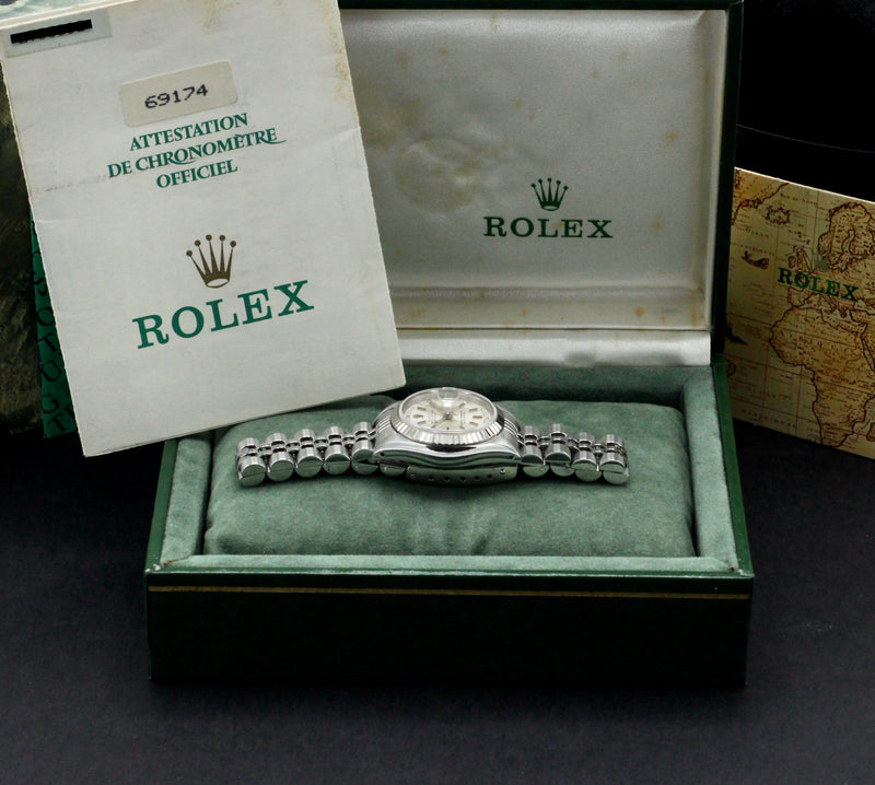 Rolex Oyster Perpetual Lady Datejust 69174 - 1990 - Rolex horloge - Rolex kopen - Rolex dames horloge - Trophies Watches