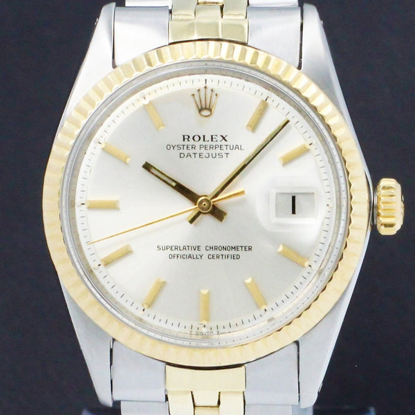 Rolex Datejust 1601 - 1969 - goud/staal - two/tone - Rolex horloge - Rolex kopen - Rolex heren horloge - Trophies Watches