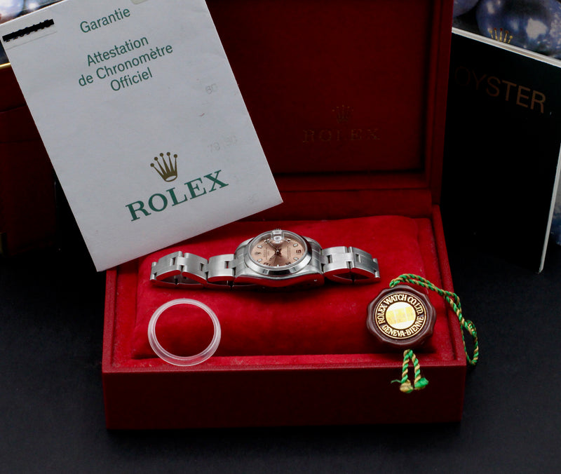 Rolex Oyster Perpetual Lady Date 79160 - 2004 - Rolex horloge - Rolex kopen - Rolex dames horloge - Trophies Watches