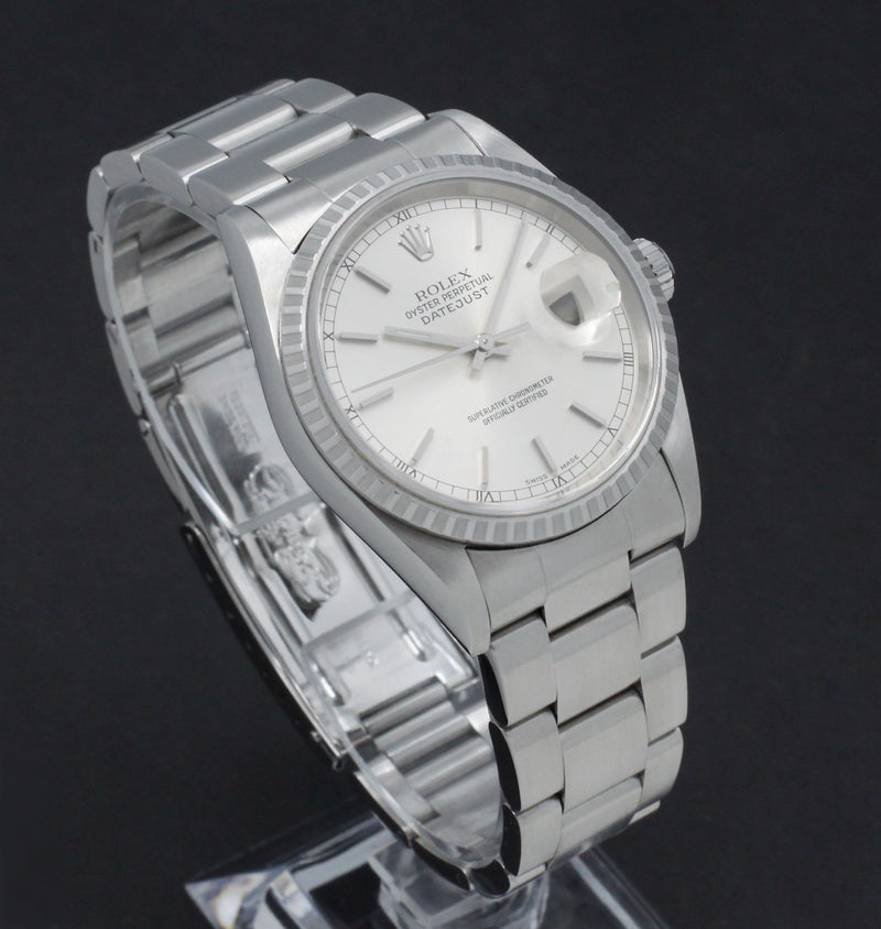 Rolex Datejust 16220 - 2002 - Rolex horloge - Rolex kopen - Rolex heren horloge - Trophies Watches