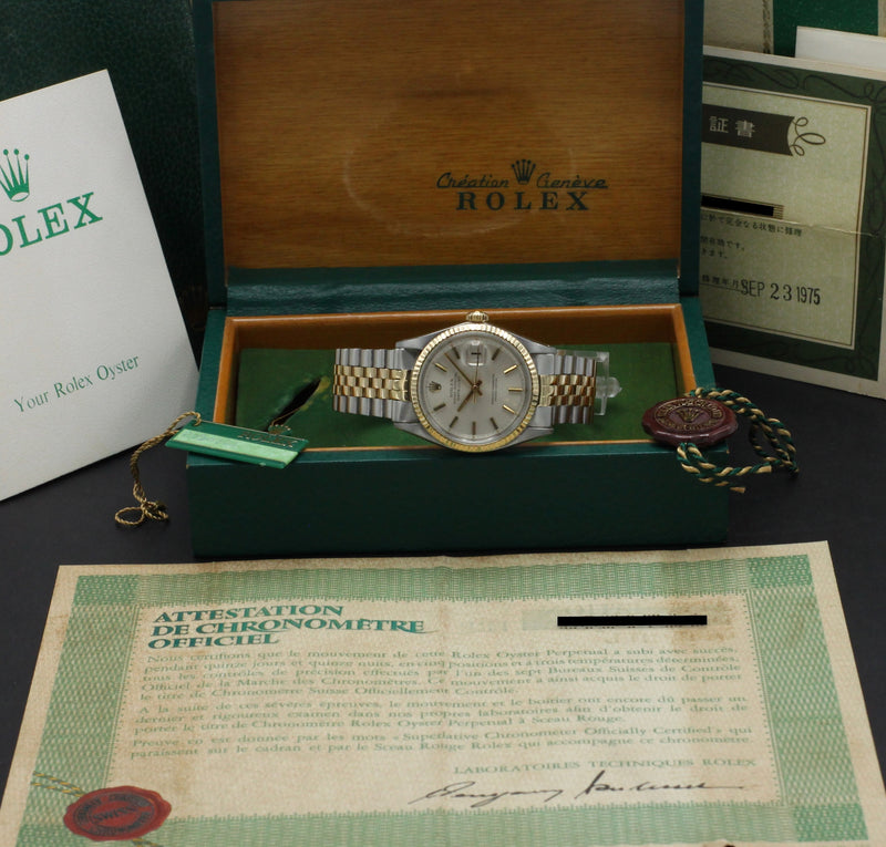 Rolex Datejust 1601 - 1971 - goud/staal - two/tone - Rolex horloge - Rolex kopen - Rolex heren horloge - Trophies Watches