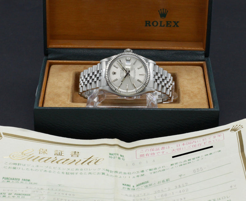 Rolex Datejust 16014 - 1986 - Rolex horloge - Rolex kopen - Rolex heren horloge - Trophies Watches