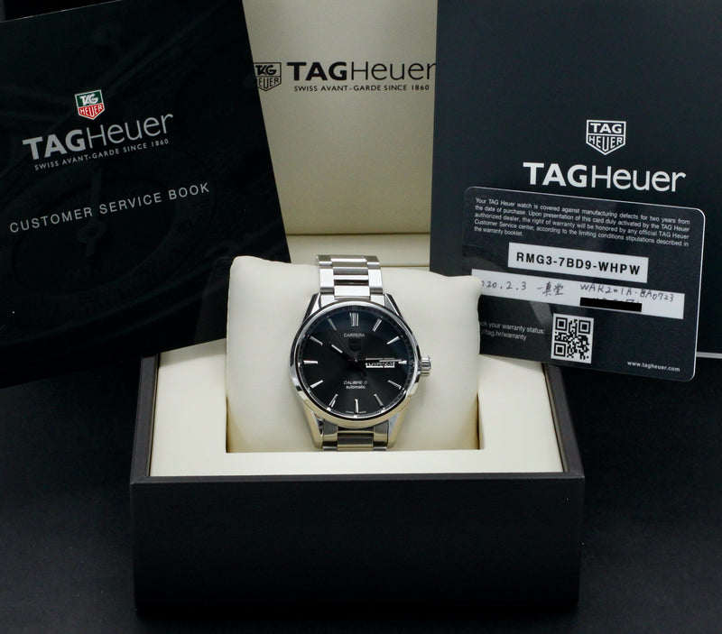 TAG Heuer Carrera Calibre 5 WAR201A.BA0723  - 2020 - TAG Heuer horloge - TAG Heuer kopen - TAG Heuer heren horloge - Trophies Watches