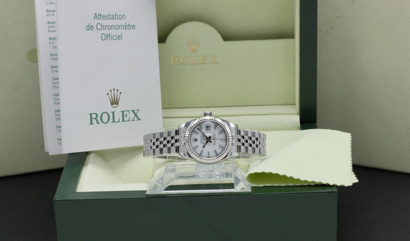 Rolex Oyster Perpetual Lady Datejust 179174 - 2007 - Rolex horloge - Rolex kopen - Rolex dames horloge - Trophies Watches