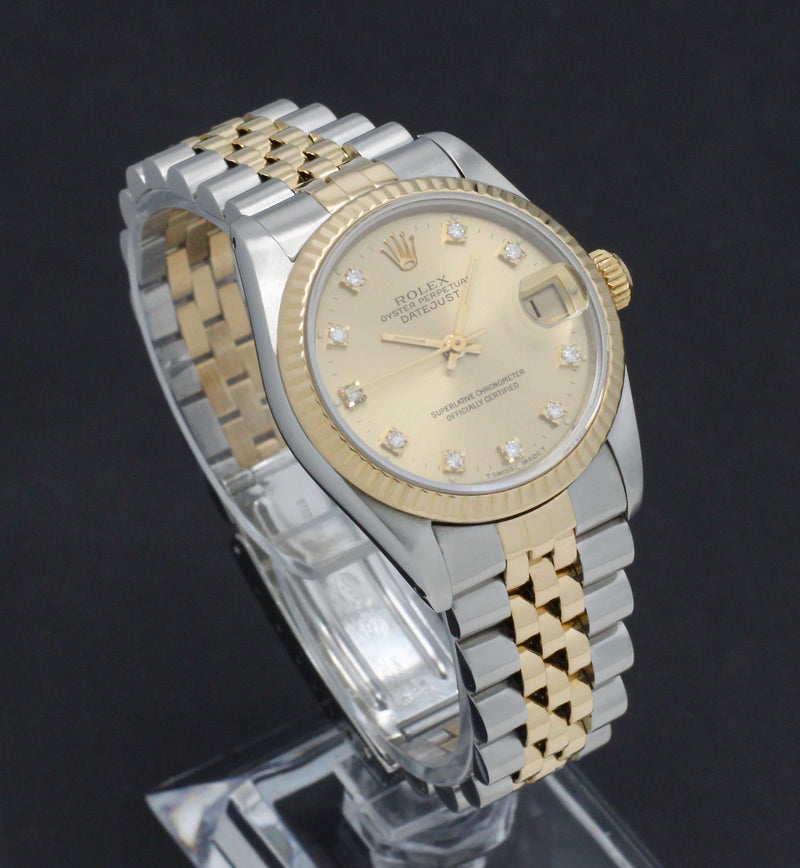 Rolex Lady-Datejust 68273G - 1990 - Rolex horloge - Rolex kopen - Rolex dames horloge - Trophies Watches