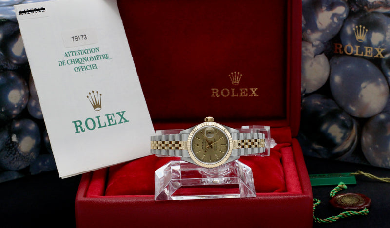 Rolex Lady-Datejust 79173 - 1999 - Rolex horloge - Rolex kopen - Rolex dames horloge - Trophies Watches