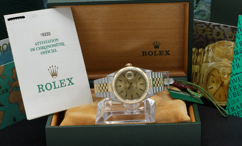 Rolex Datejust 16233 - 1997 - Rolex horloge - Rolex kopen - Rolex heren horloge - Trophies Watches