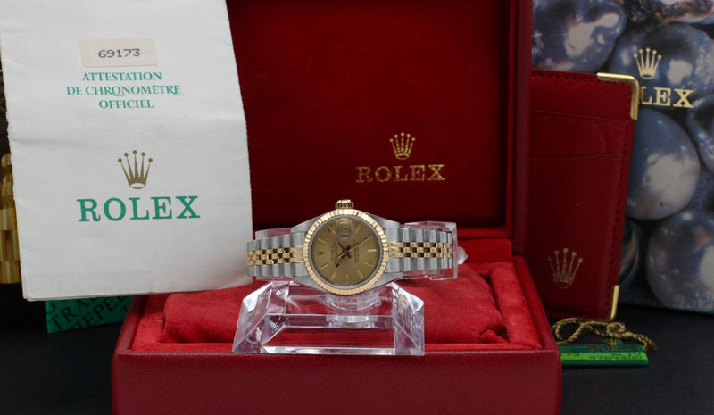 Rolex Lady-Datejust 69173 - 1987 - Rolex horloge - Rolex kopen - Rolex dames horloge - Trophies Watches