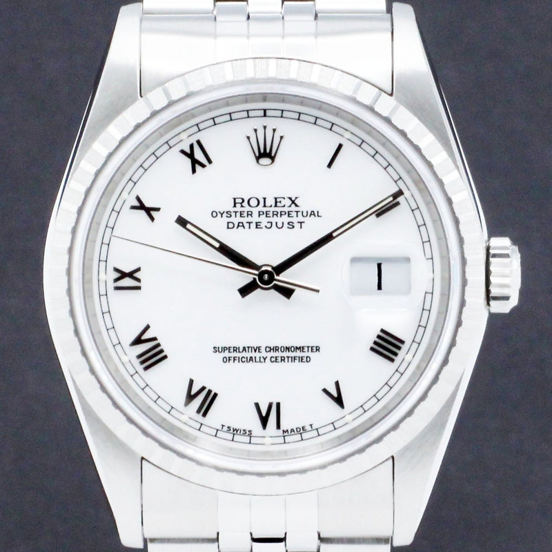 Rolex Datejust 16220 - 1996 - Rolex horloge - Rolex kopen - Rolex heren horloge - Trophies Watches