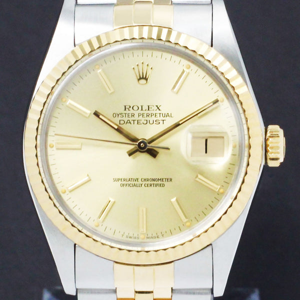 Rolex Datejust 16013 - 1986 - Rolex horloge - Rolex kopen - Rolex heren horloge - Trophies Watches