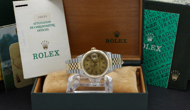 Rolex Datejust 16233 - 1991 - Rolex horloge - Rolex kopen - Rolex heren horloge - Trophies Watches