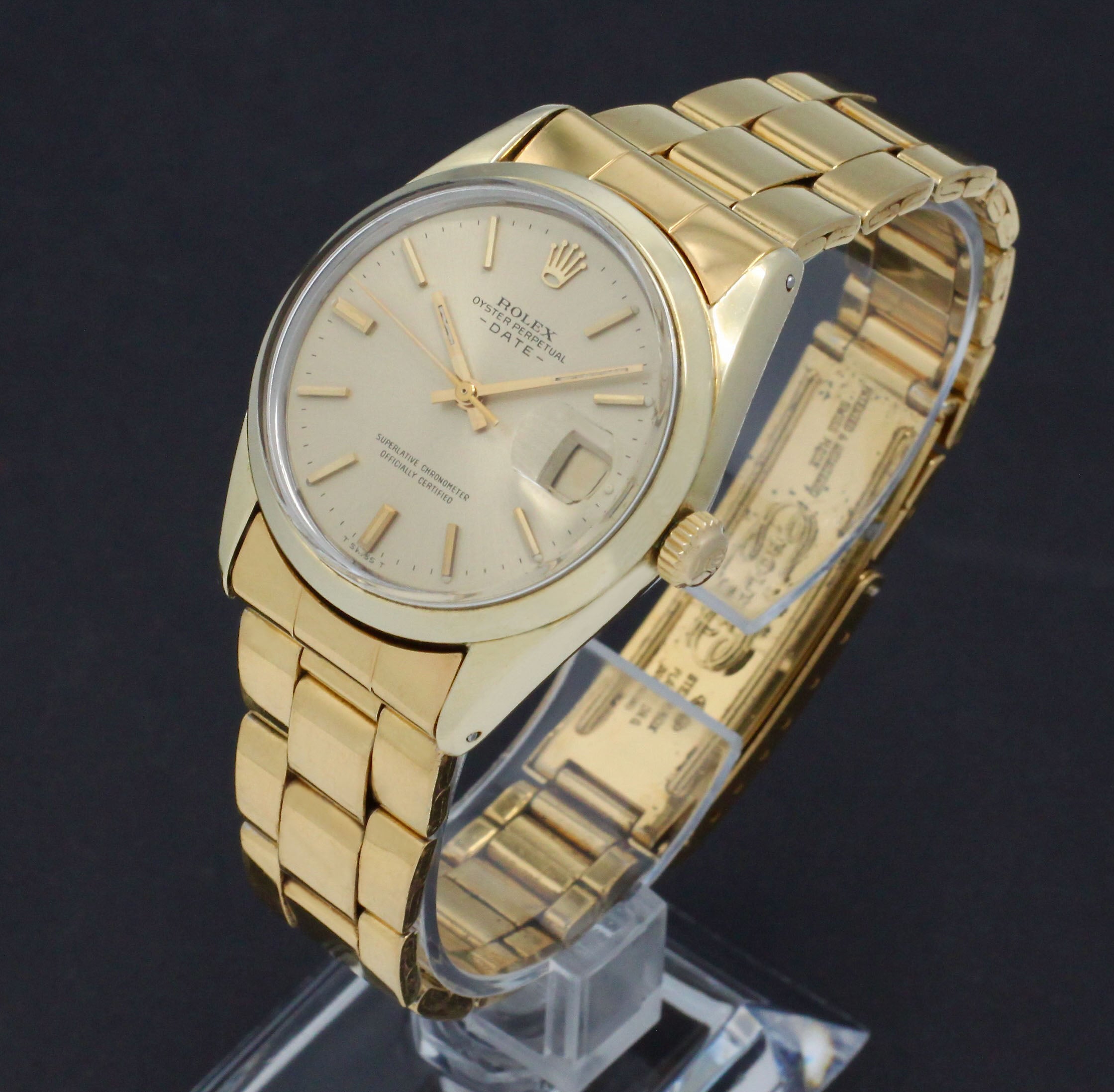 Rolex Oyster Perpetual Date 1550 - 1972 - Rolex horloge - Rolex kopen - Rolex heren horloge - Trophies Watches