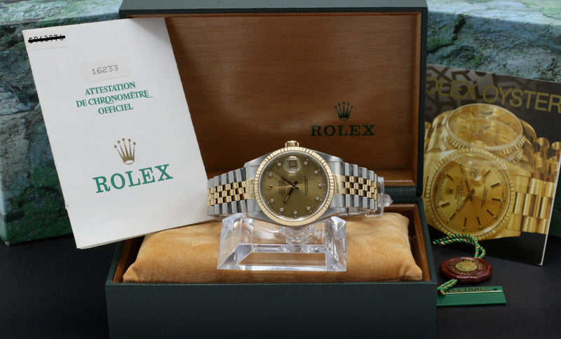 Rolex Datejust 16233G - 1995 - Rolex horloge - Rolex kopen - Rolex heren horloge - Trophies Watches