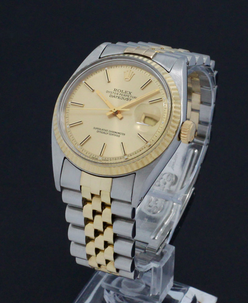 Rolex Datejust 1601 - 1967 - goud/staal - two/tone - Rolex horloge - Rolex kopen - Rolex heren horloge - Trophies Watches