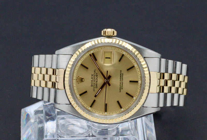 Rolex Datejust 1601 - 1967 - goud/staal - two/tone - Rolex horloge - Rolex kopen - Rolex heren horloge - Trophies Watches