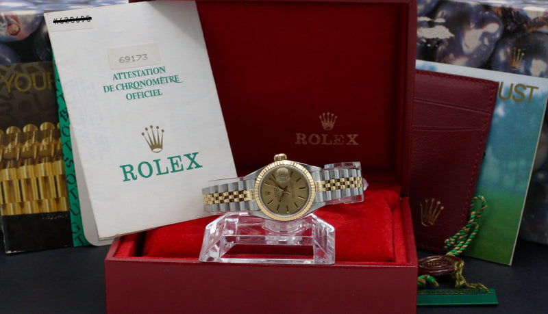 Rolex Lady-Datejust 69173 - 1994 - Rolex horloge - Rolex kopen - Rolex dames horloge - Trophies Watches