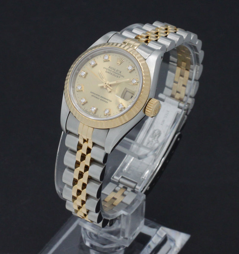 Rolex Lady-Datejust 69173G - 1992 - Rolex horloge - Rolex kopen - Rolex dames horloge - Trophies Watches