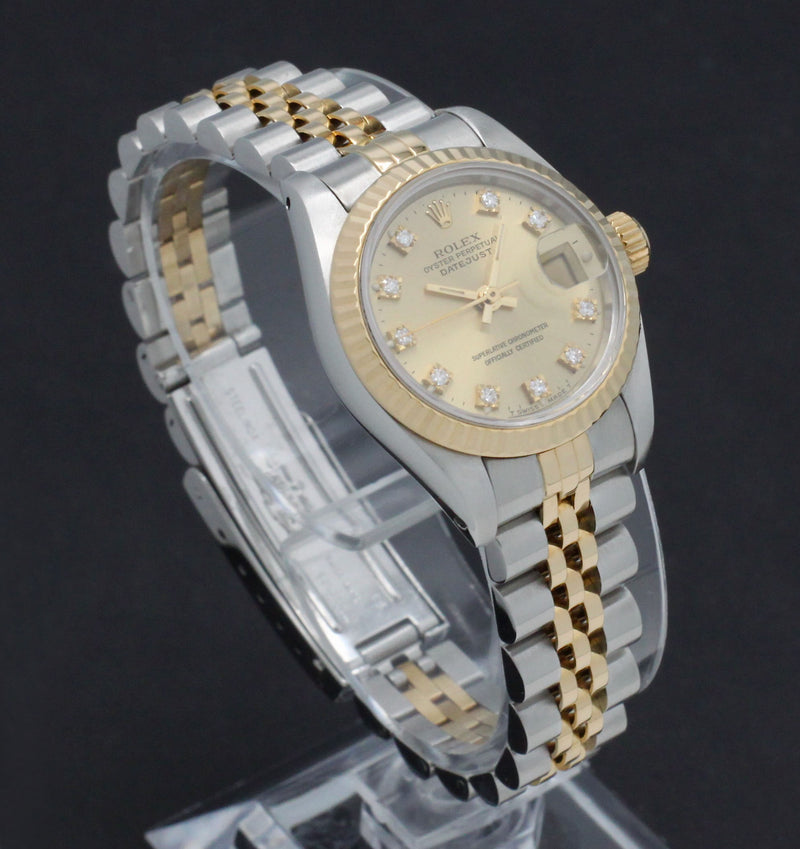 Rolex Lady-Datejust 69173G - 1992 - Rolex horloge - Rolex kopen - Rolex dames horloge - Trophies Watches