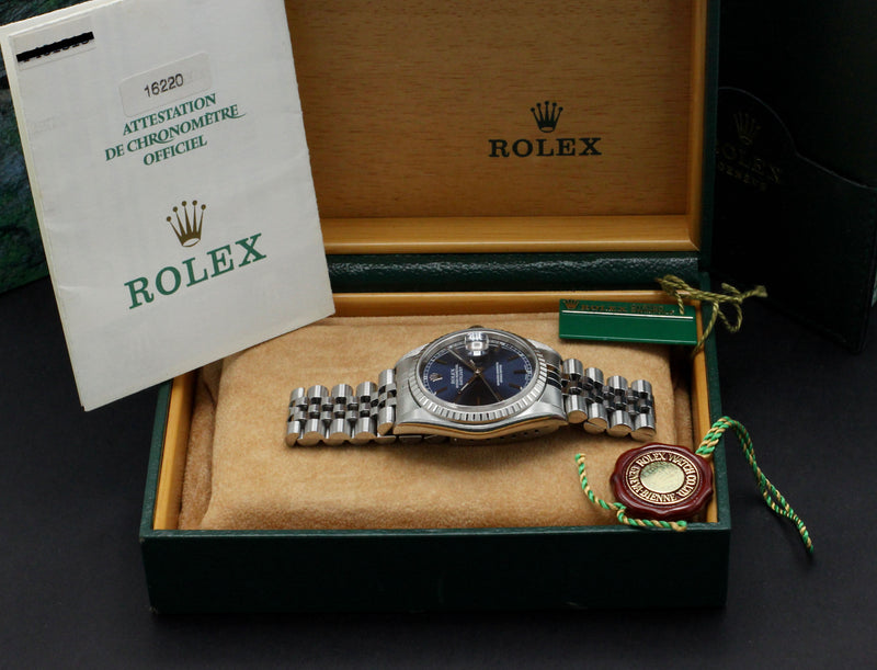 Rolex Datejust 16220 - 2001 - Rolex horloge - Rolex kopen - Rolex heren horloge - Trophies Watches