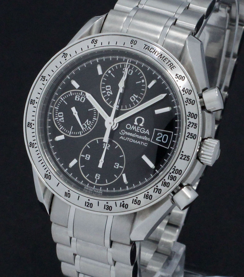 Omega Speedmaster Date 3513.50.00 39mm. Opwinden, Automatisch. Materiaal horlogekast, Staal. Materiaal horlogeband, Staal. Jaar, 1998. Omega heren horloge.