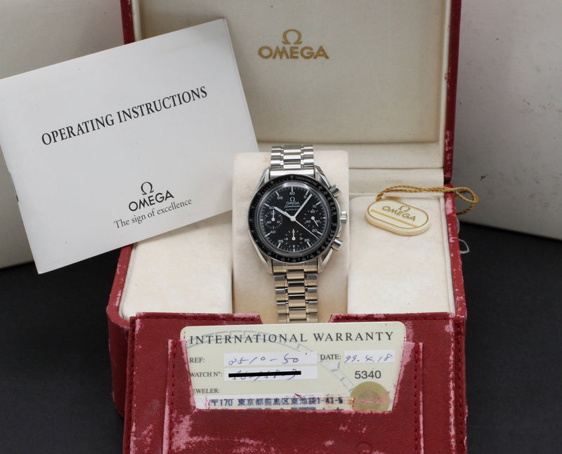 Omega Speedmaster Reduced 3510.50.00 - 1999 - Omega horloge - Omega kopen - Omega heren horloge - Trophies Watches