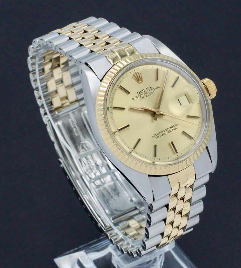 Rolex Datejust 1601 - 1972 - goud/staal - two/tone - Rolex horloge - Rolex kopen - Rolex heren horloge - Trophies Watches