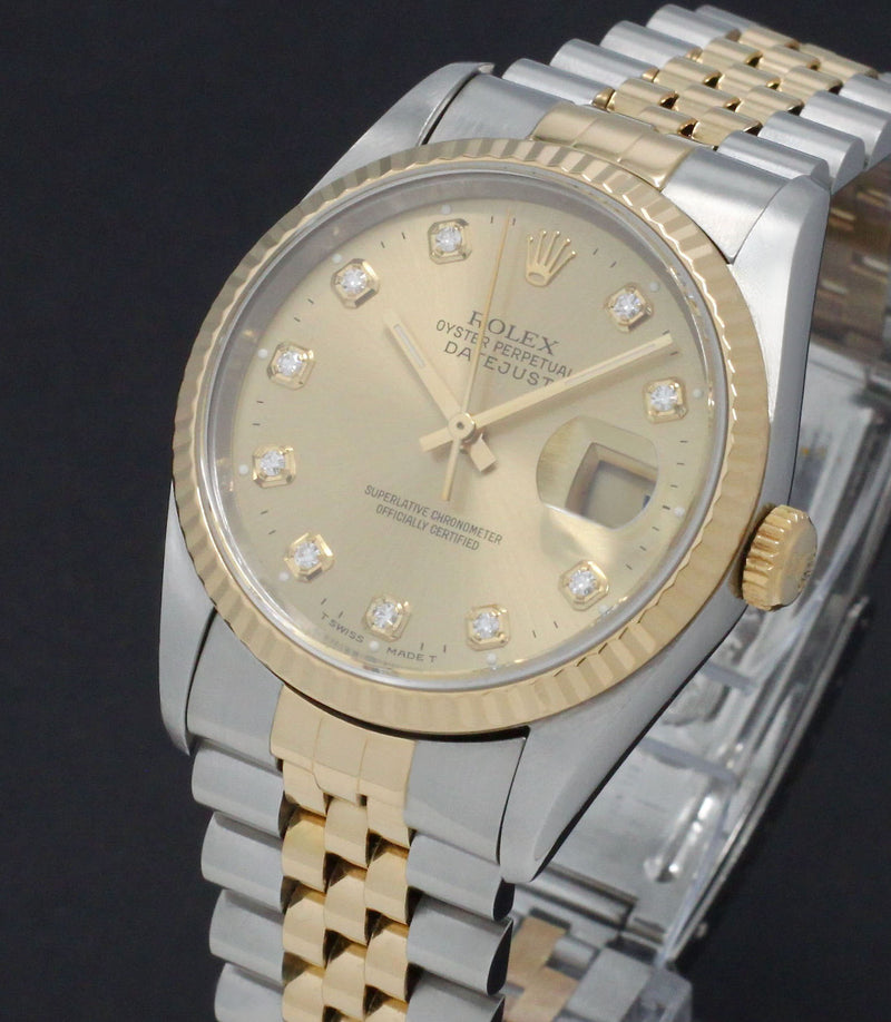 Rolex Datejust 16233G - 1996 - Rolex horloge - Rolex kopen - Rolex heren horloge - Trophies Watches