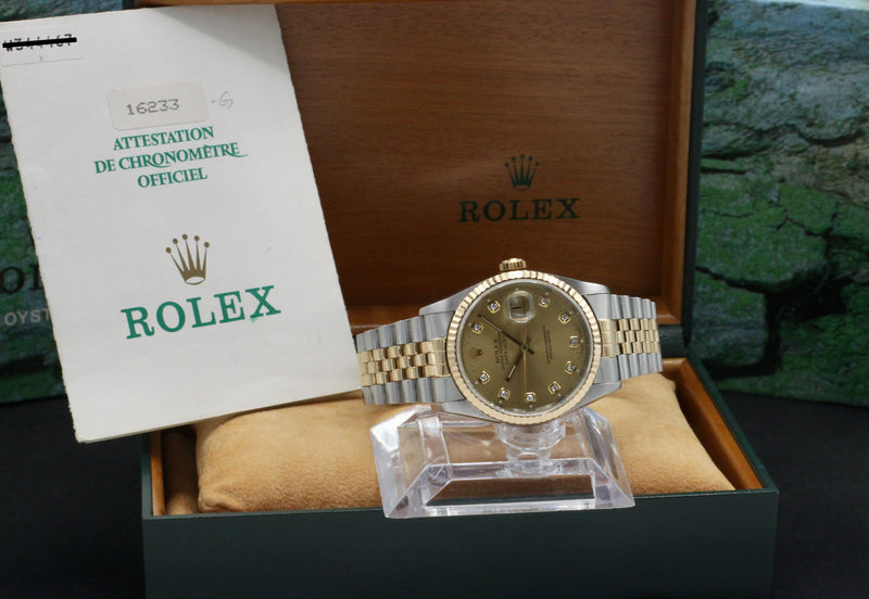 Rolex Datejust 16233G - 1996 - Rolex horloge - Rolex kopen - Rolex heren horloge - Trophies Watches