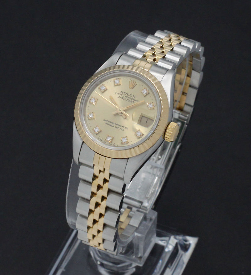 Rolex Lady-Datejust 69173G - 1991 - Rolex horloge - Rolex kopen - Rolex dames horloge - Trophies Watches