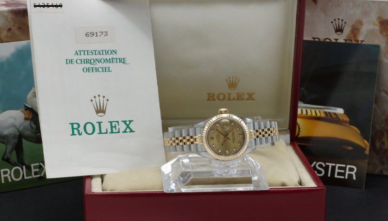 Rolex Lady-Datejust 69173G - 1991 - Rolex horloge - Rolex kopen - Rolex dames horloge - Trophies Watches